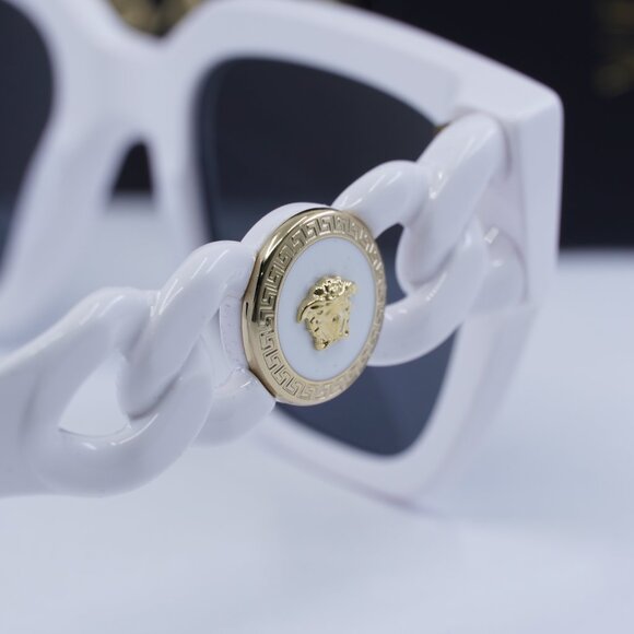 Versace VE4409 314/87 Square Sunglasses – White/Grey - Picture 6 of 10